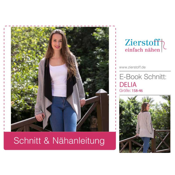 E-Book - Legere Jacke „DELIA“, Gr. 158 – Damengr. 46